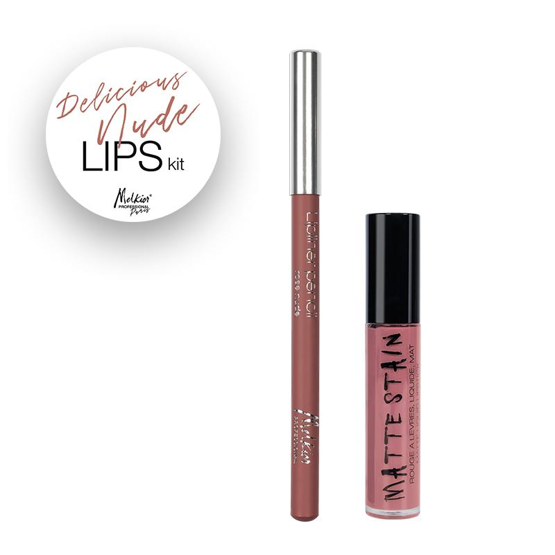 SET DELICIOUS NUDE LIPS Melkior imagine noua