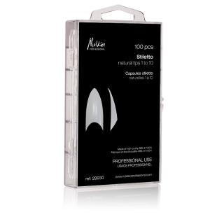 CAPSULE STILETTO NATURALE NR1-10 x 100 BUC